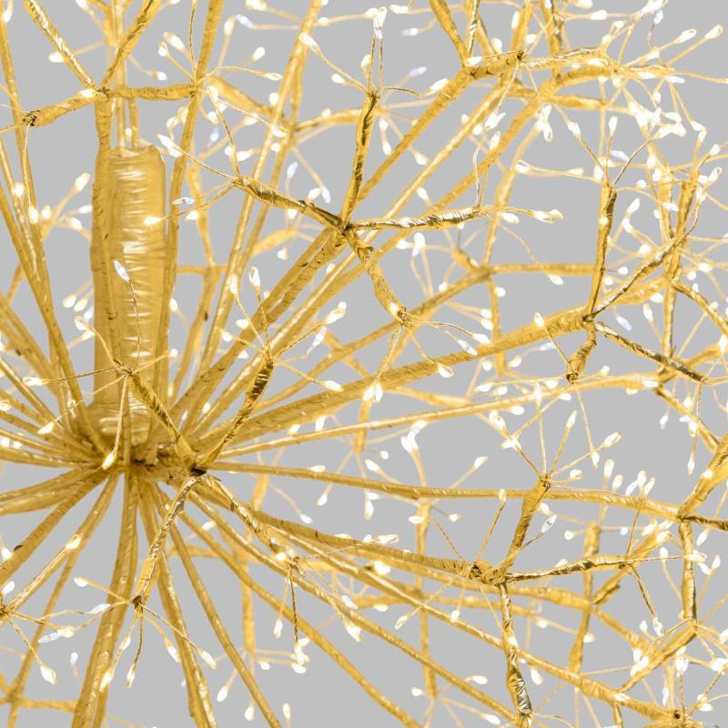 Lotti - Branche Sphère Riche RICH Champagne Ø60cm 1200 MicroLED FlashLED avec Rameaux Lotti - Image 5