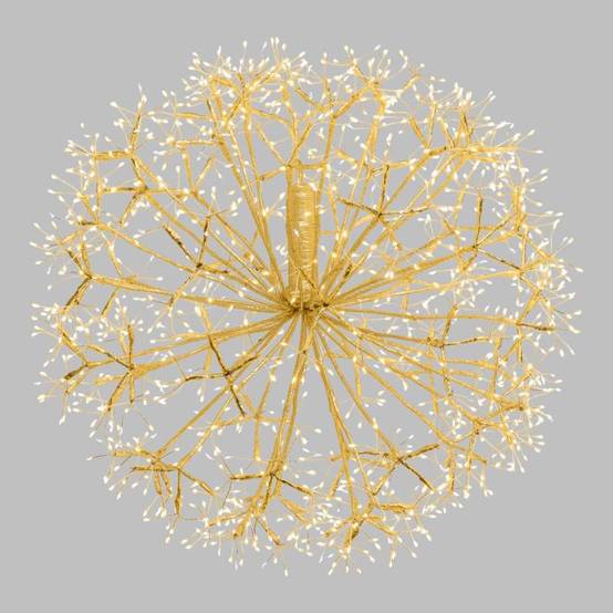 Lotti - Branche Sphère Riche RICH Champagne Ø60cm 1200 MicroLED FlashLED avec Rameaux Lotti - Image 1