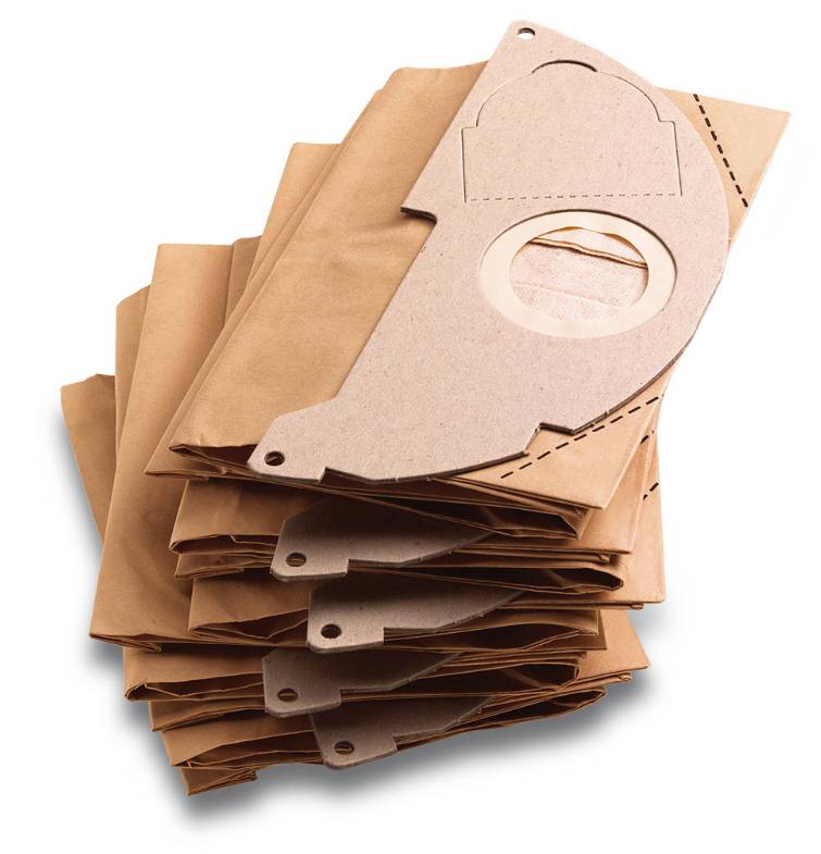 Sachet filtre KARCHER papier MV 2 / WD 2 / A 20xx - 5 pièces - 6.904-322.0 - Image 1