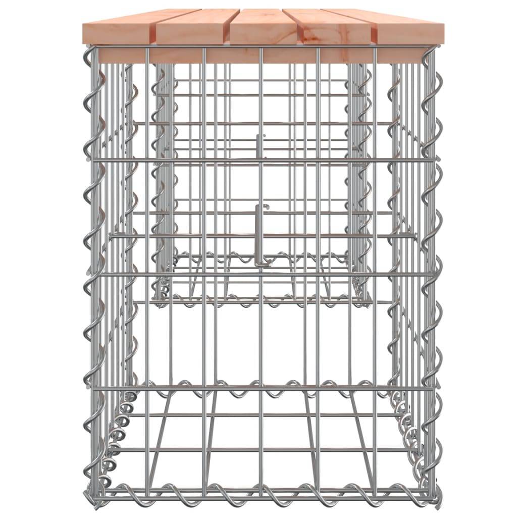 Maison Chic - Banc de jardin - Banc d'extérieur - Banquette design gabion 103x31x42cm bois massif de douglas - Image 4