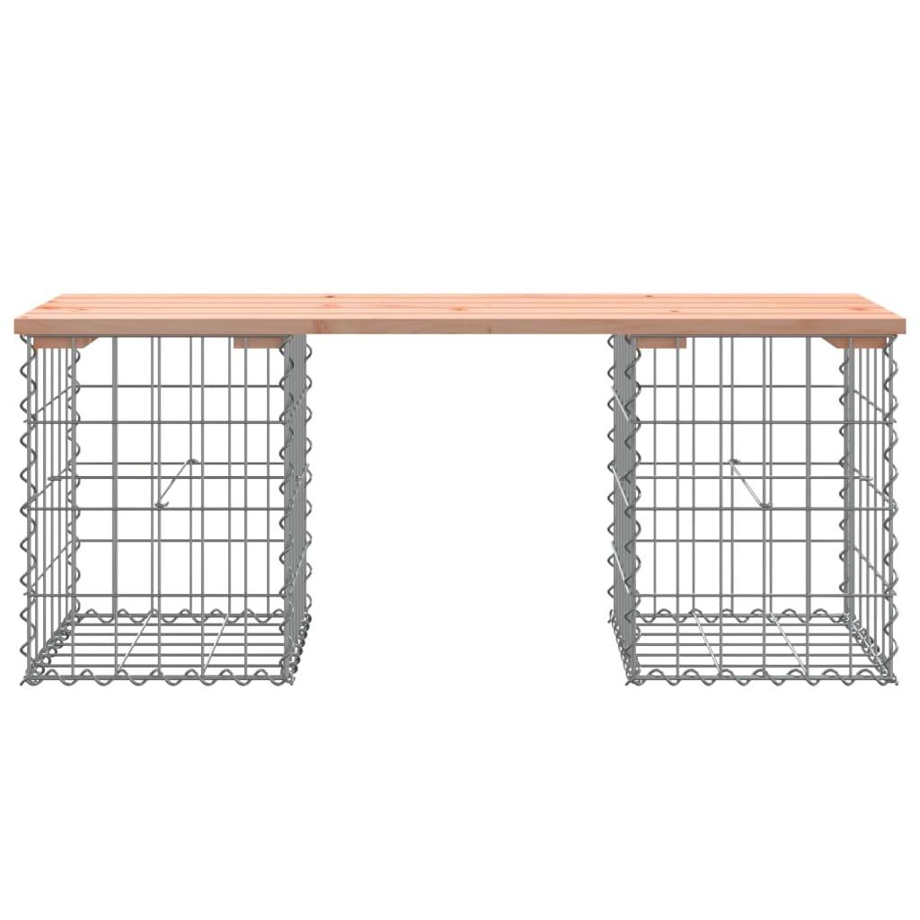 Maison Chic - Banc de jardin - Banc d'extérieur - Banquette design gabion 103x31x42cm bois massif de douglas - Image 5
