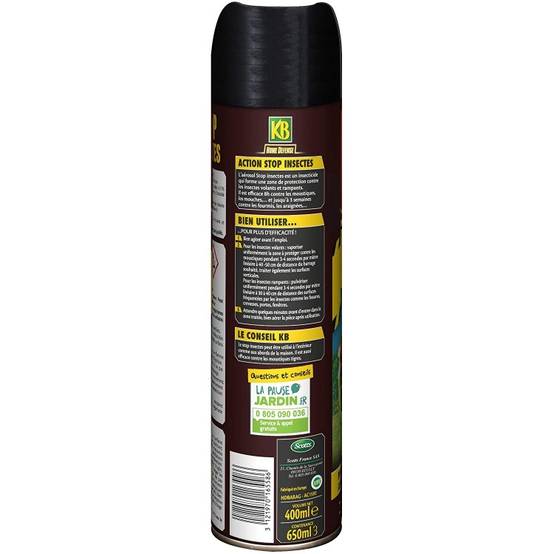 KB Stop Insectes Aerosol, 400 ml (HDBARAG) - Image 2