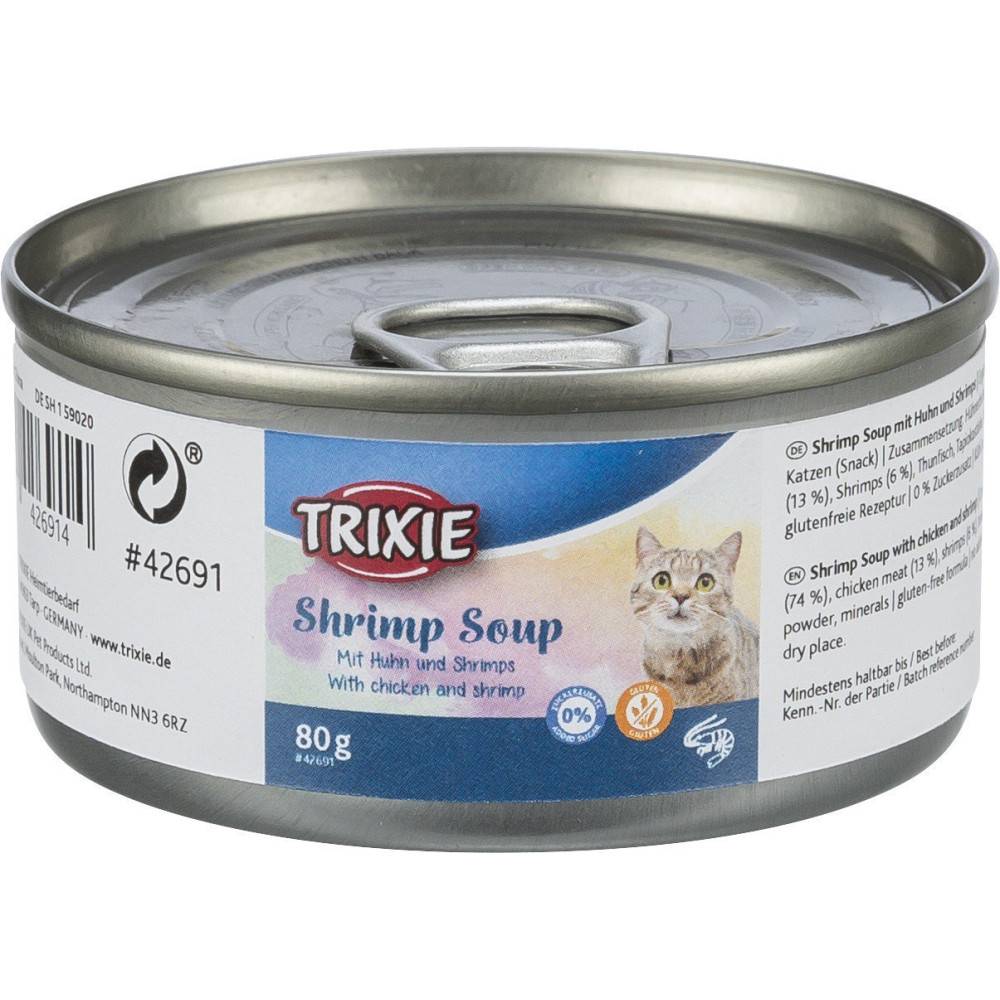 Trixie - Trixie - Soupe au poulet et aux crevettes 80 g pour chat - Image 1