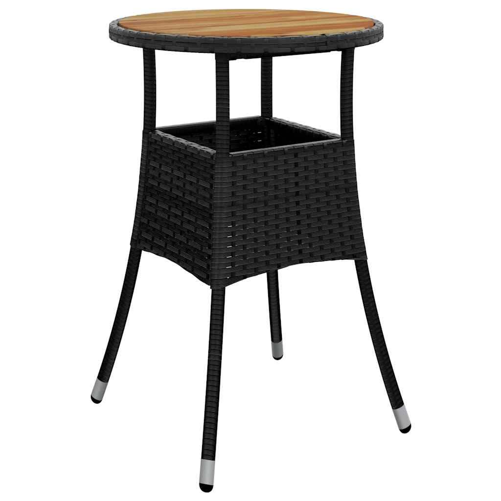Vidaxl - Ensemble à manger de jardin et coussins 5 pcs-Salons de jardin noir rotin acacia 780292 - Image 4