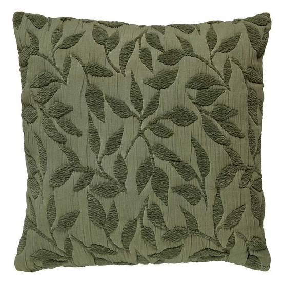 Coussin Déco Jacquard "Lethon" 50x50cm Vert Clair - Image 1