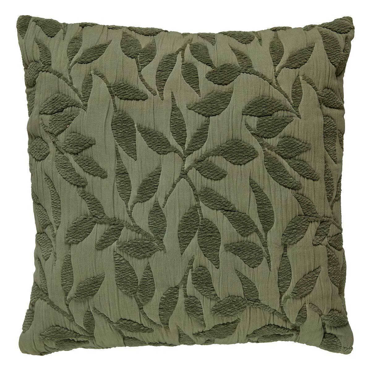 Coussin Déco Jacquard "Lethon" 50x50cm Vert Clair - Image 1