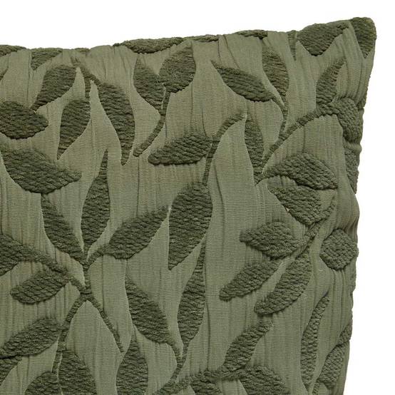 Coussin Déco Jacquard "Lethon" 50x50cm Vert Clair - Image 2