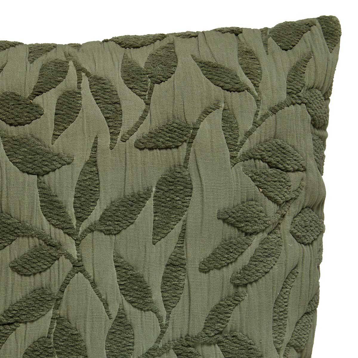 Coussin Déco Jacquard "Lethon" 50x50cm Vert Clair - Image 2