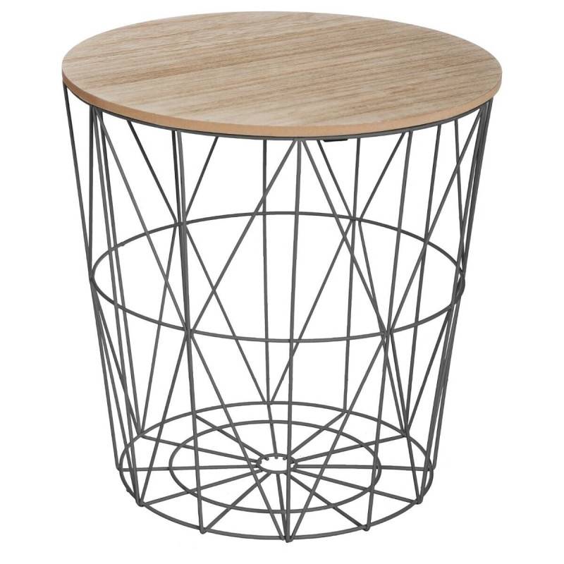 Table d'appoint D40 Kumi noir Atmosphera - Image 1