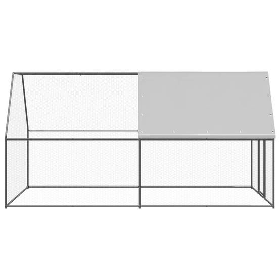 Poulailler Volière Extérieur Acier Galvanisé pour Jardin Sécurisé 2x4x2m – ComfortXL Outdoor Living - Image 3