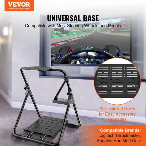 VEVOR Support de Volant Course Pliable Hauteur Réglable Portable - Image 2