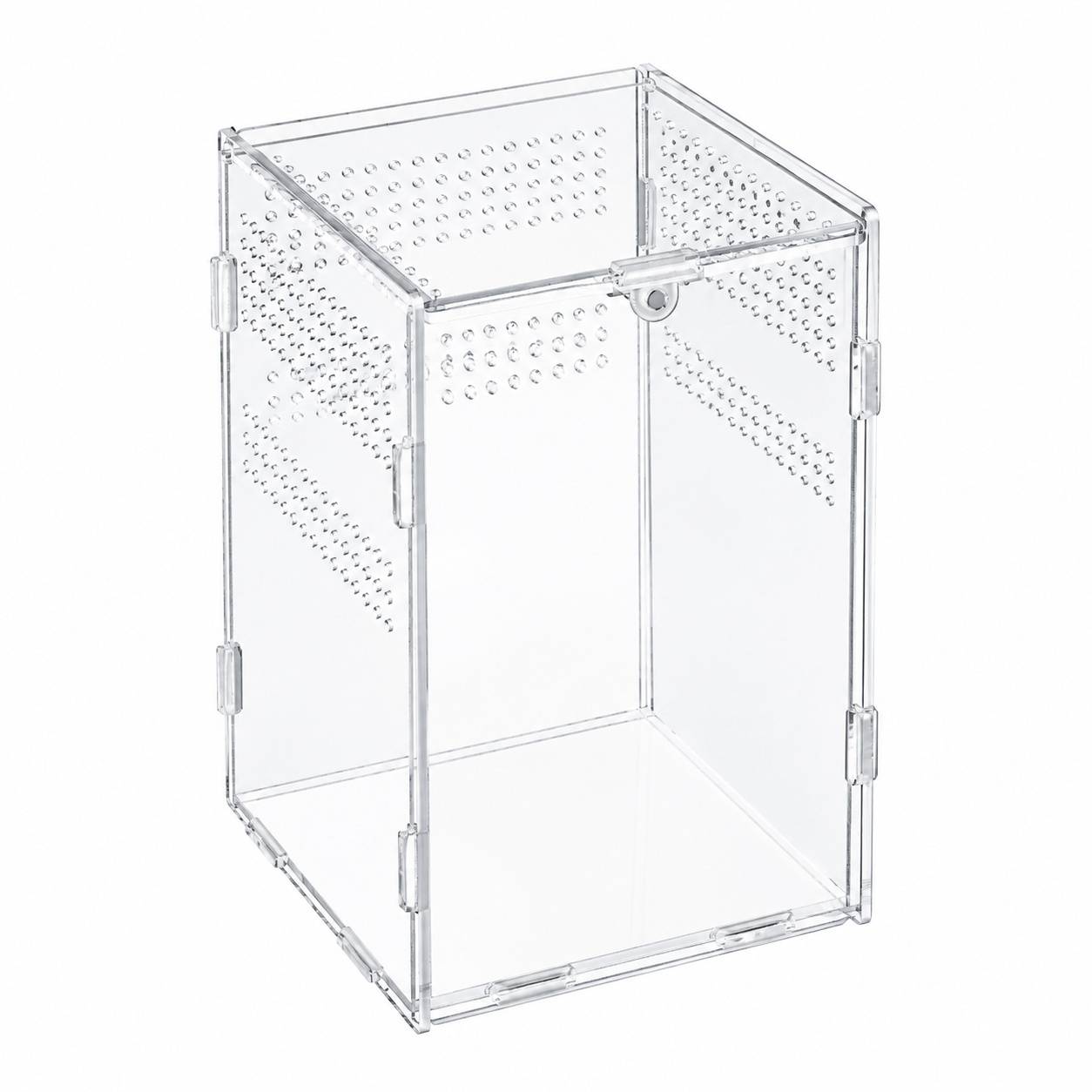 Boîte d'élevage pour animaux rampants transparentes antiéchappement ventilation portable - Image 1