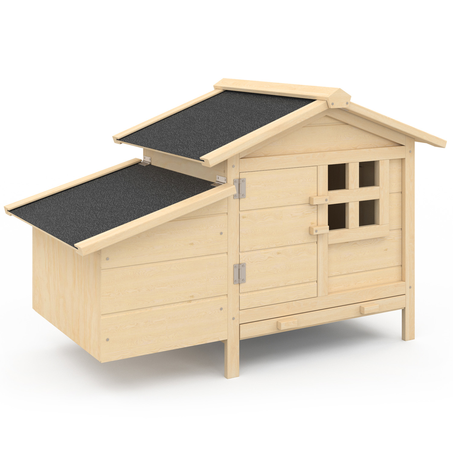 Poulailler sur pilotis avec pondoir en bois - Image 3