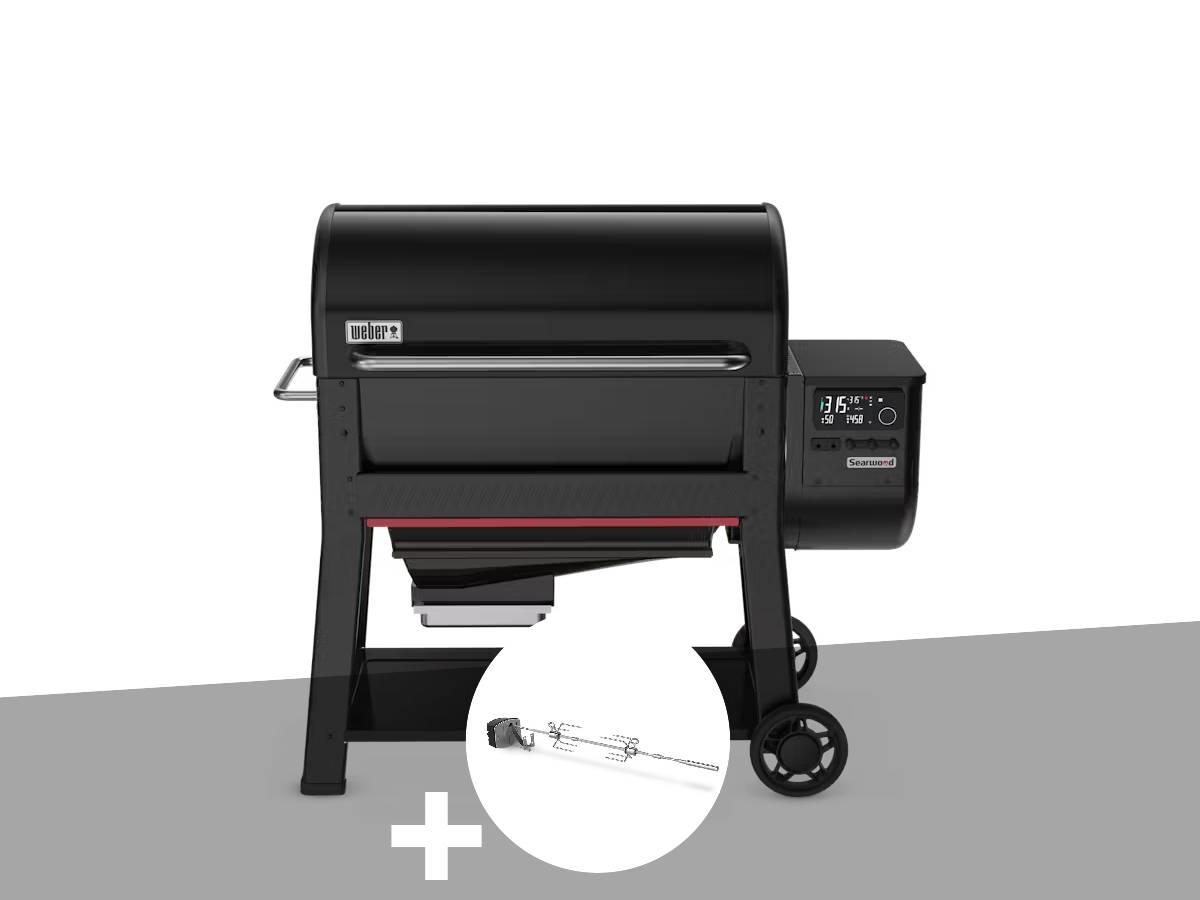 Weber - Barbecue à pellets Searwood XL 600 + Rôtissoire - Weber - Image 1