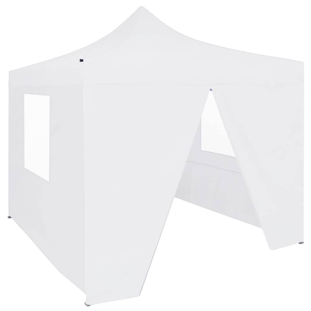 Maison Chic - Tente de réception pliable avec 4 parois 3x3 m Acier Blanc Maison Chic - Image 2