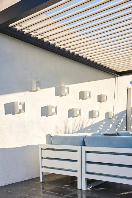 Pergola bioclimatique Aluminium Adossée Anthracite 4x3 Manuelle S ORIALFrance - Image 6