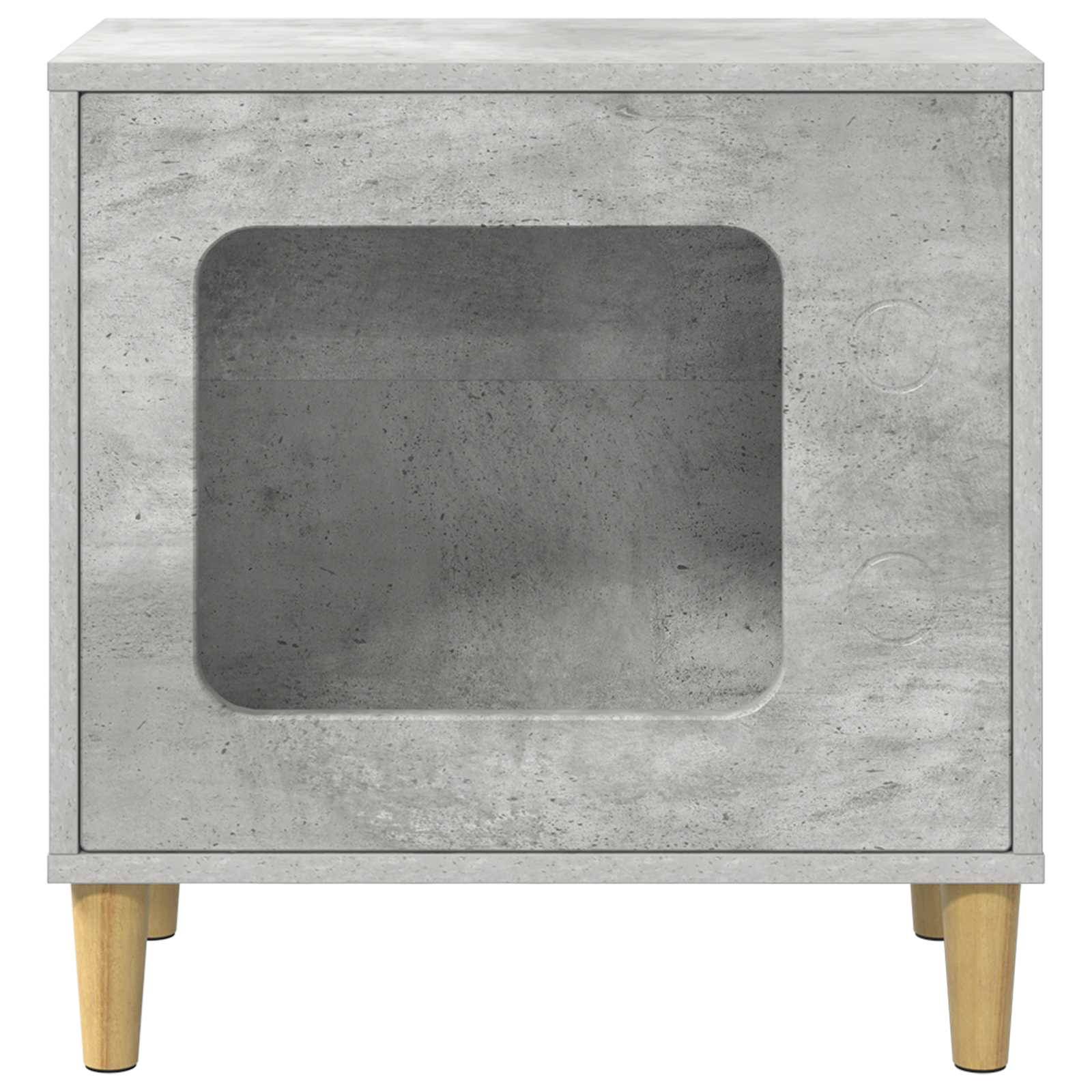 Vidaxl - Maison pour chat Béton 51 x 30 x 52 cm Bois d'ingénierie vidaXL 8000656 - Image 6