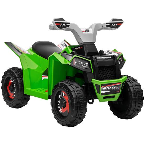 Quad électrique pour enfants véhicule à batterie 6V avec marche avant et arrière 70L x 41,5l x 48,5H cm Vert - Image 1