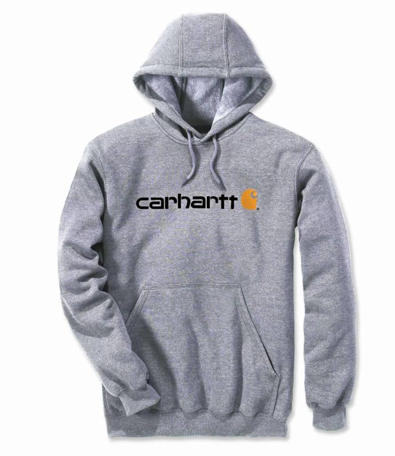 Sweatshirt CARHARTT Signature Logo Gris chiné T.XS - 100074-034-XS