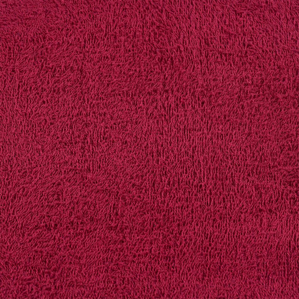 Serviettes de douche FROGN 4 pcs bordeaux 70x140cm 360 g/m² Maison Chic - Image 5