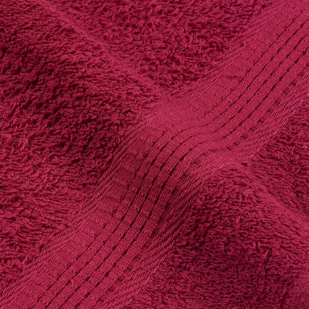 Serviettes de douche FROGN 4 pcs bordeaux 70x140cm 360 g/m² Maison Chic - Image 7