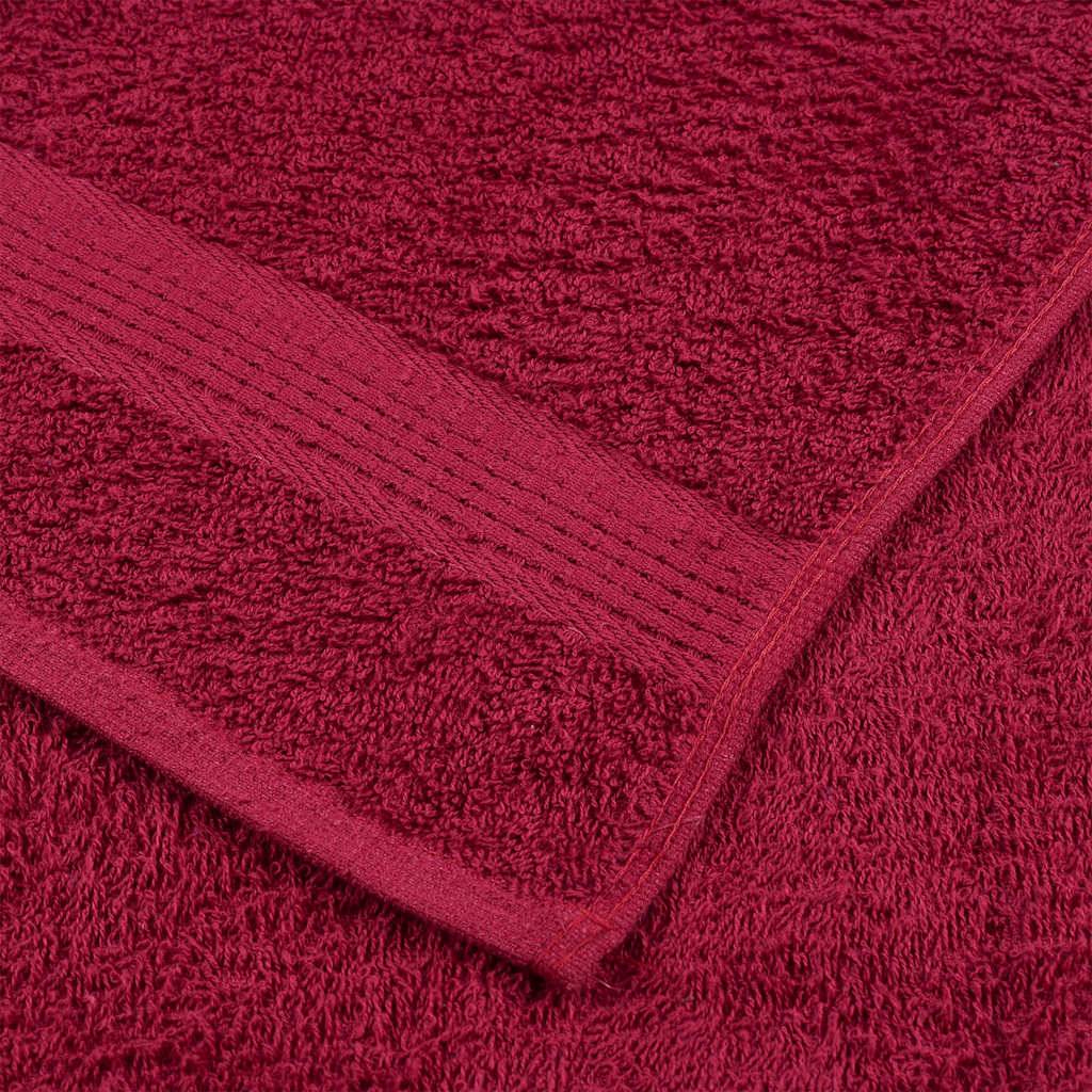 Serviettes de douche FROGN 4 pcs bordeaux 70x140cm 360 g/m² Maison Chic - Image 6