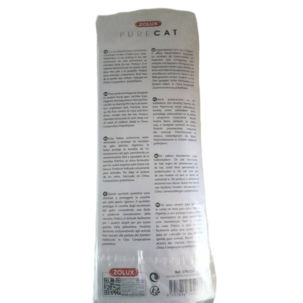 Zolux - 12 Sacs de protection pour bac à litière 50 x 38 cm pour chat - Image 2