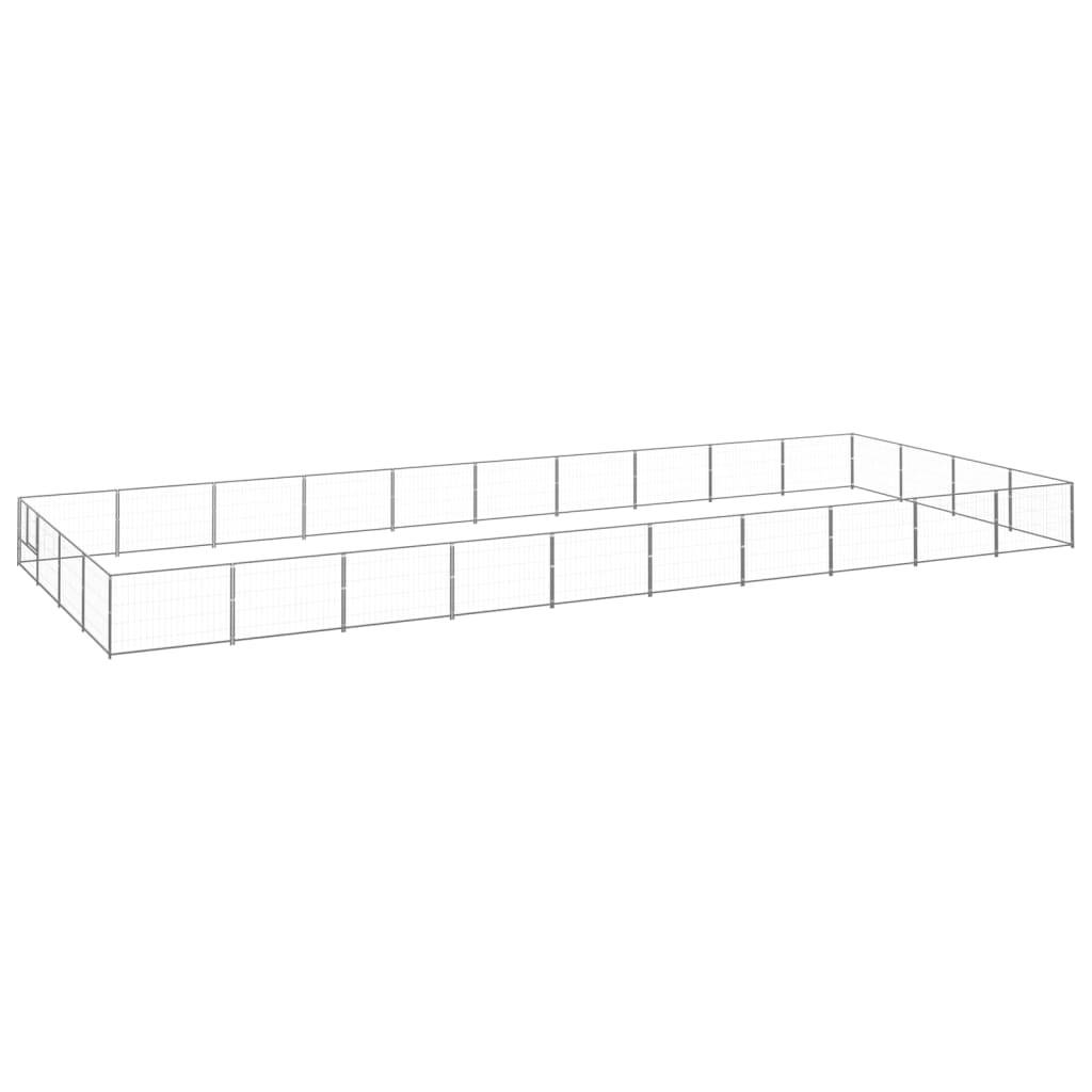 Vidaxl - Chenil Argenté 40 m² Acier vidaXL 3082156 - Image 2
