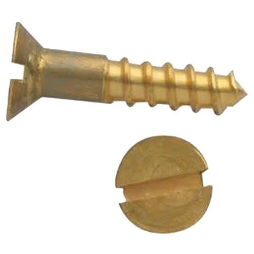 Vis à bois tête fraisée fendue laiton DIN 97 3,5X40 boîte de 200 - GFD - 102056