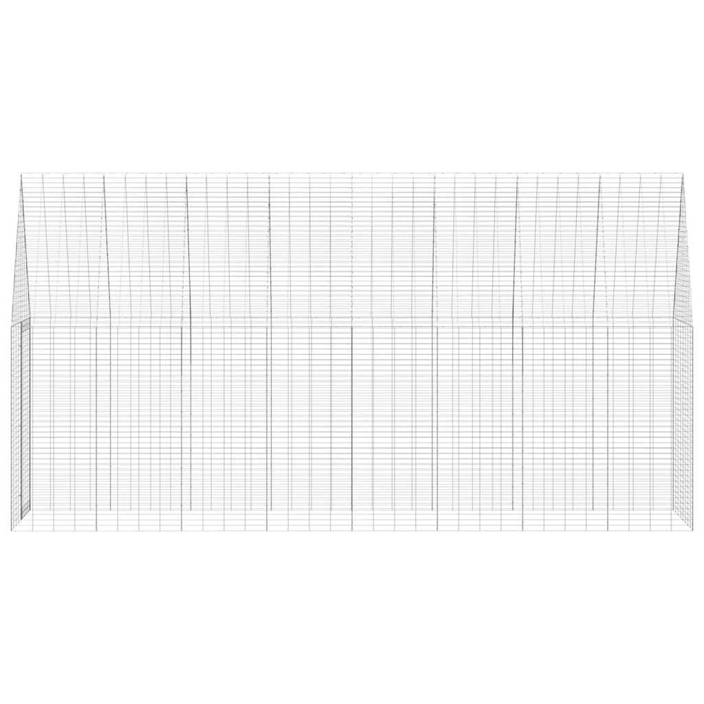 Vidaxl - Cage pour lapins Argenté 400 x 100 x 210 cm Acier galvanisé vidaXL 42019243 - Image 7