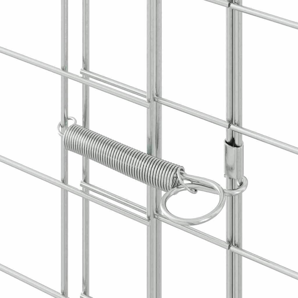 Vidaxl - Cage pour lapins Argenté 400 x 100 x 210 cm Acier galvanisé vidaXL 42019243 - Image 9