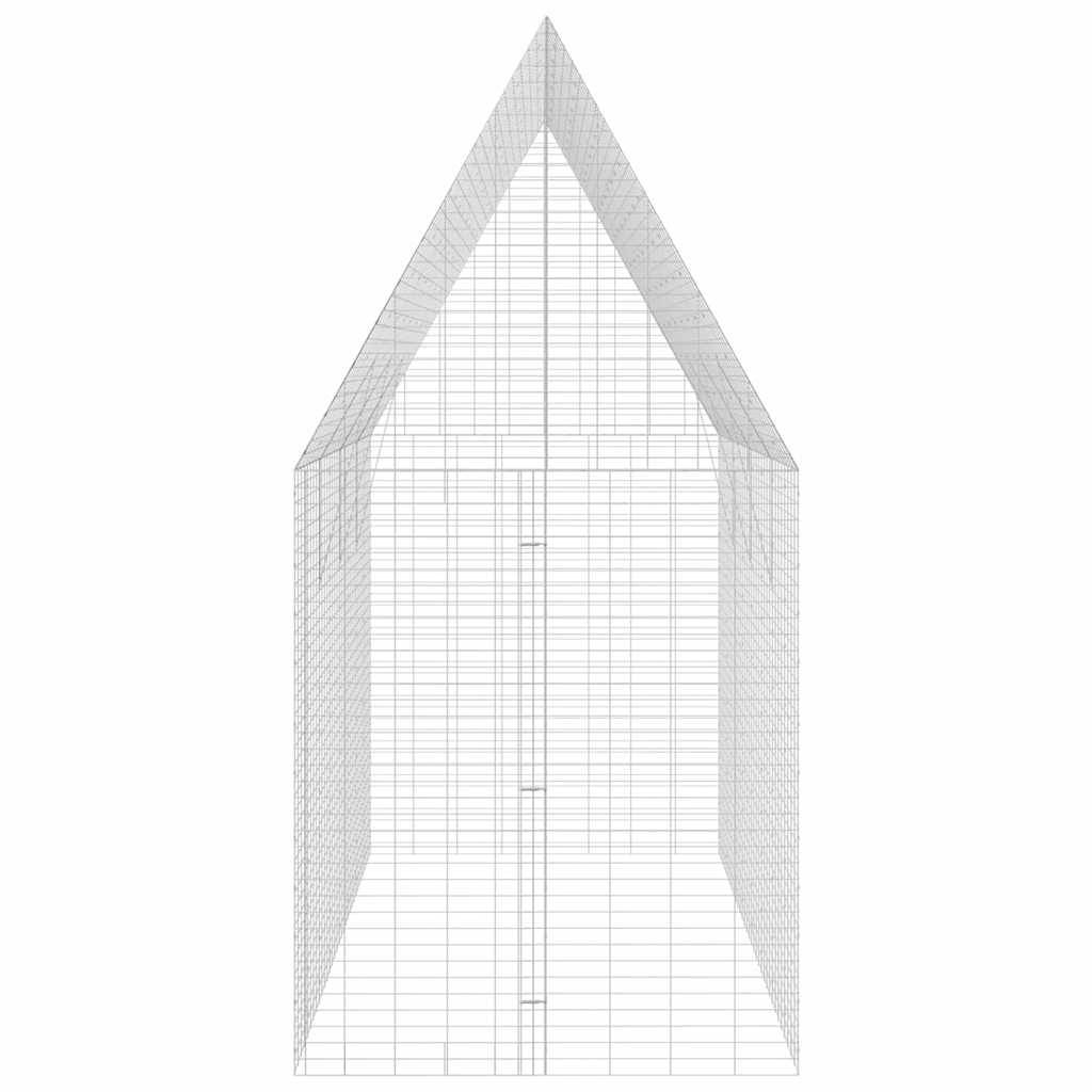 Vidaxl - Cage pour lapins Argenté 400 x 100 x 210 cm Acier galvanisé vidaXL 42019243 - Image 8