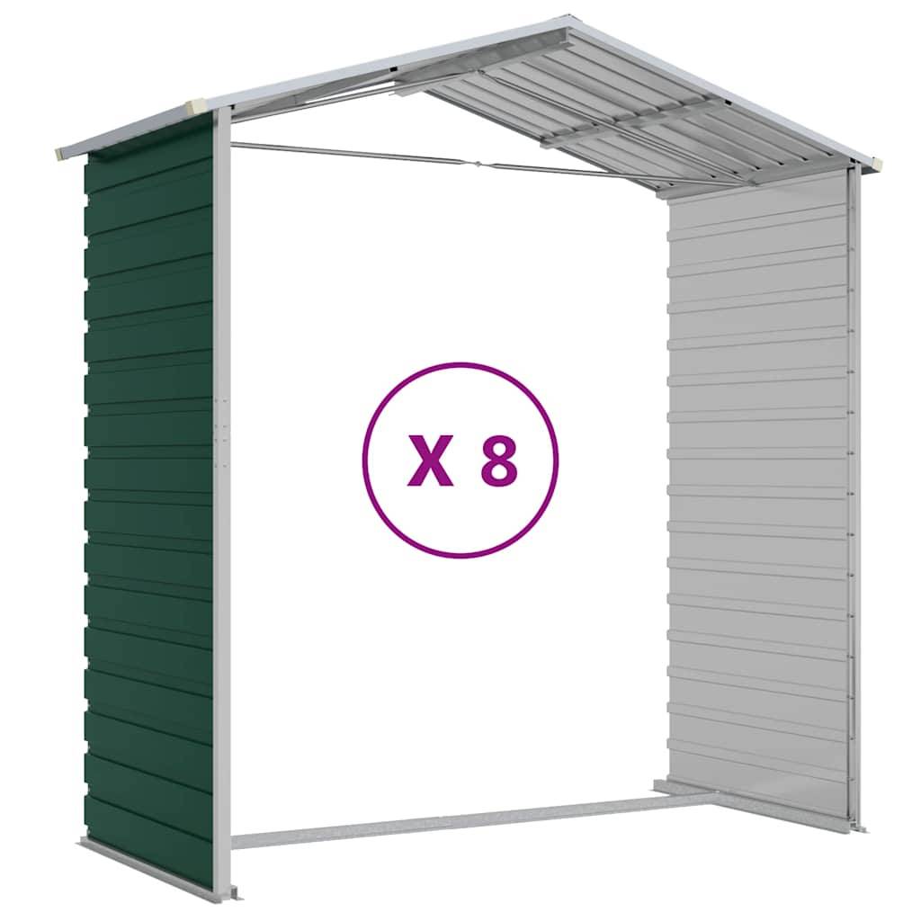 Vidaxl - Abri de jardin vert 191x725x198 cm acier galvanisé vidaXL 3188238 - Image 8
