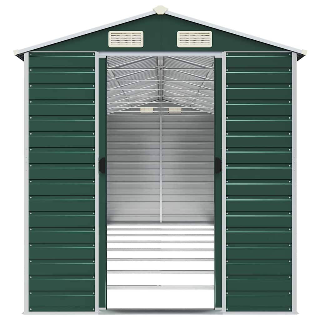 Vidaxl - Abri de jardin vert 191x725x198 cm acier galvanisé vidaXL 3188238 - Image 6