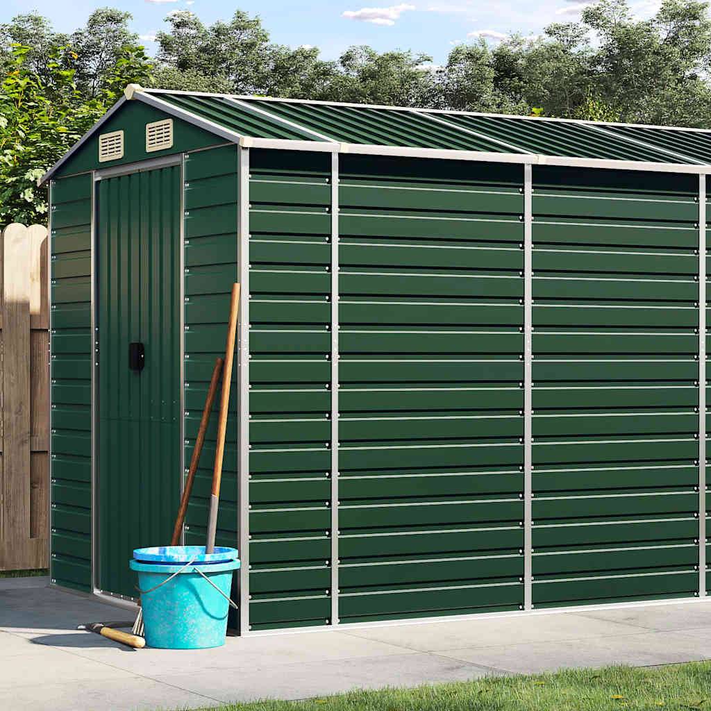Vidaxl - Abri de jardin vert 191x725x198 cm acier galvanisé vidaXL 3188238 - Image 1