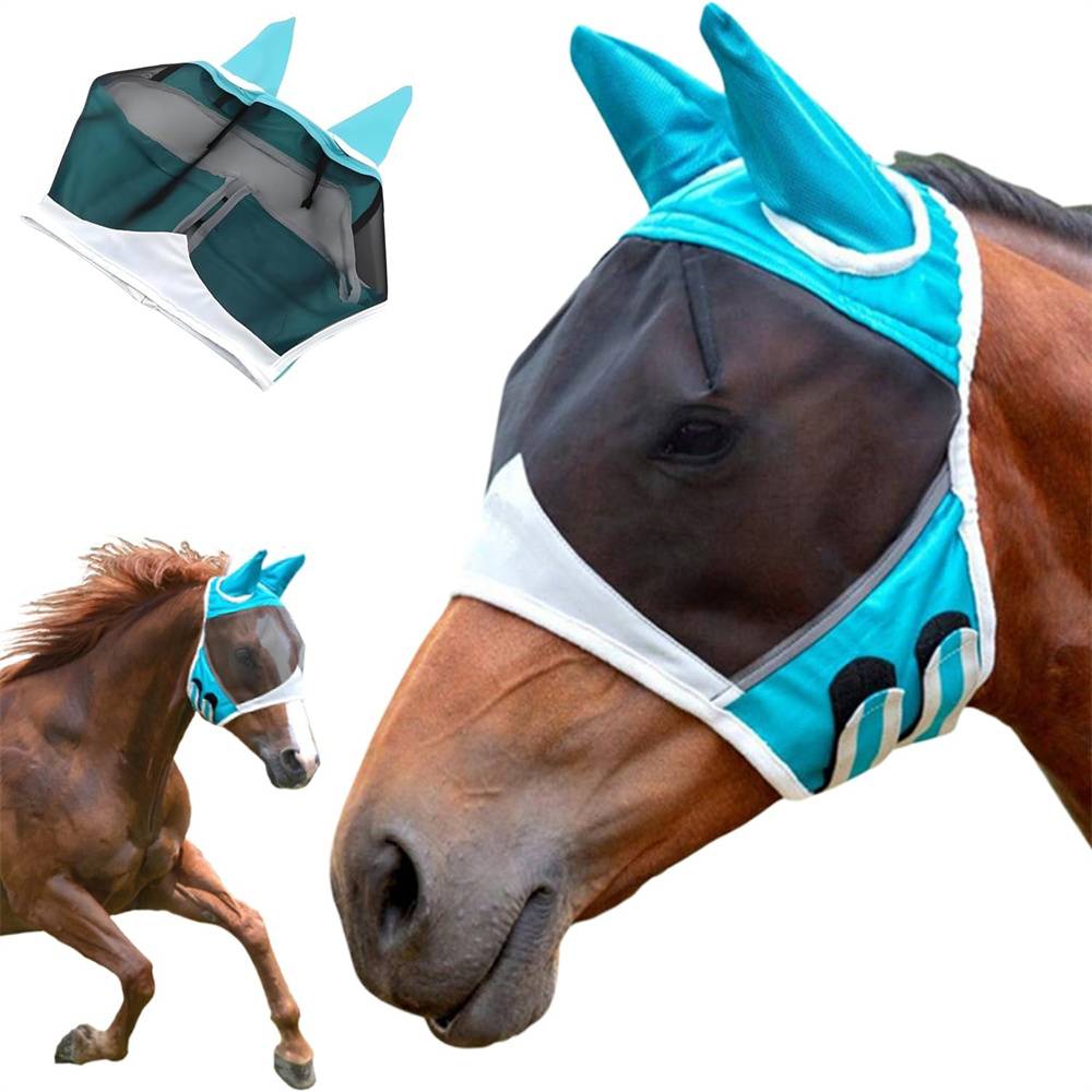 DtopbuyAge - Masque anti - mouches pour cheval DtopbuyAge
