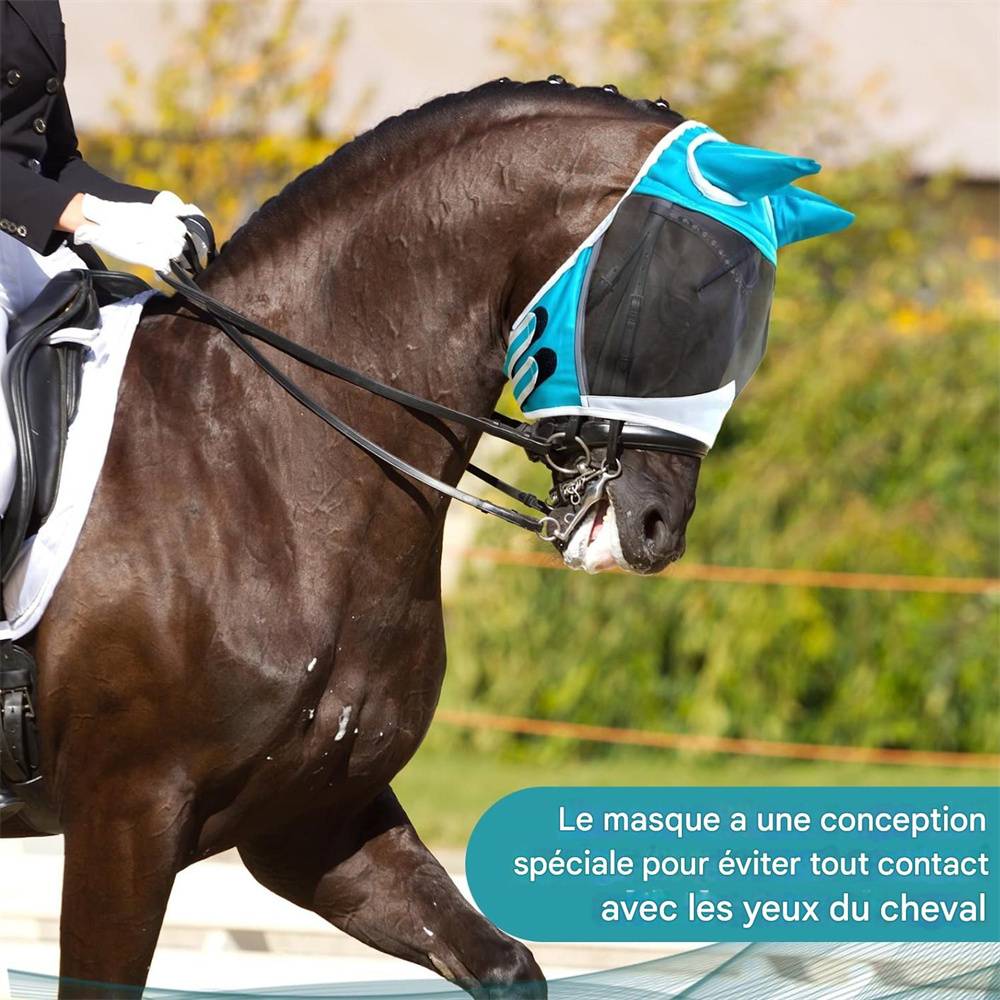 Masque anti - mouches pour cheval DtopbuyAge - Image 2