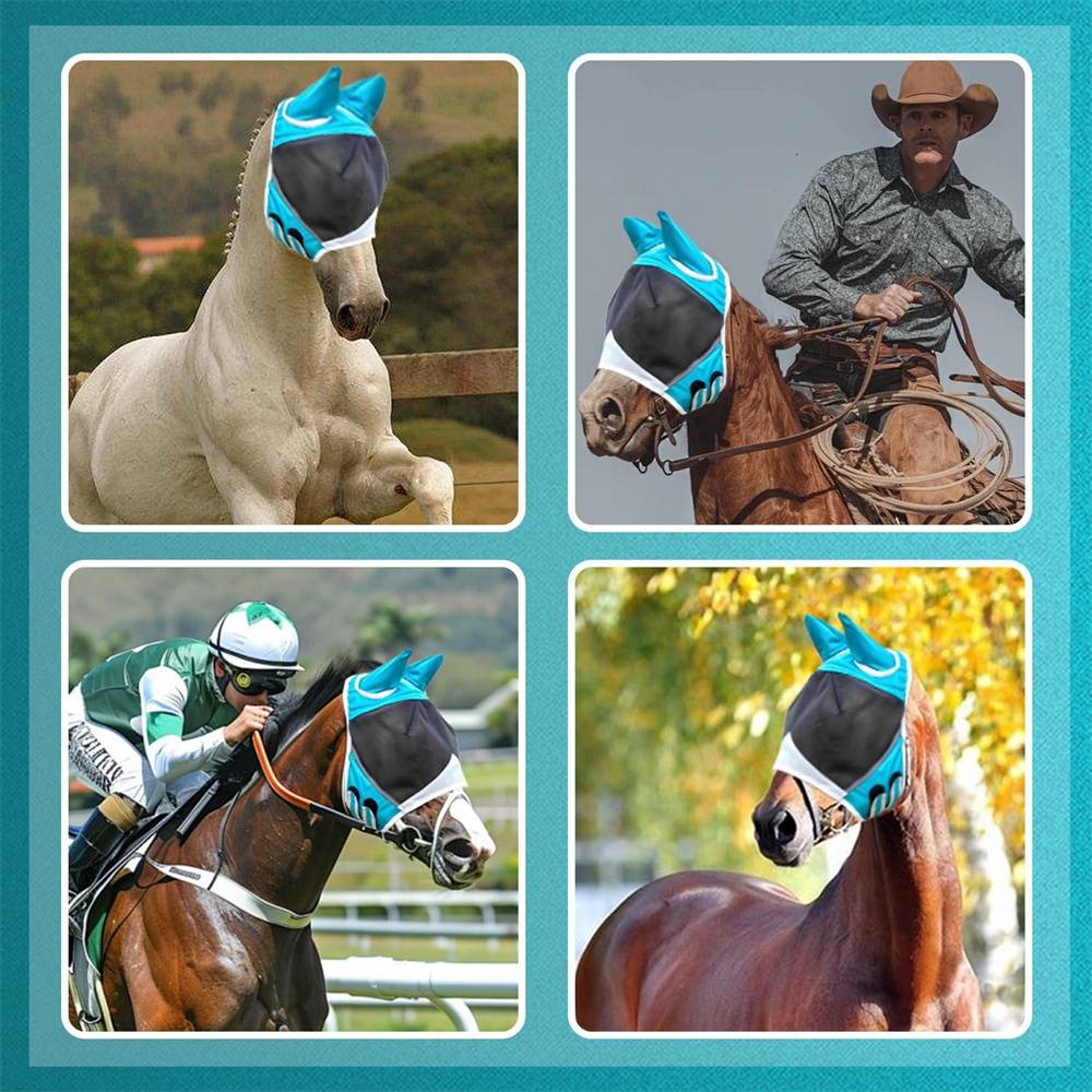 Masque anti - mouches pour cheval DtopbuyAge - Image 5