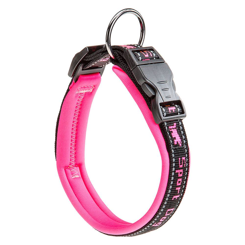 Ferplast - Ferplast Collier Chien SPORT DOG, Collier pour Chien de Taille Grande, Rembourrage Doux, Coutures réfléchissantes, Étiquette pour le nom de l'animal,