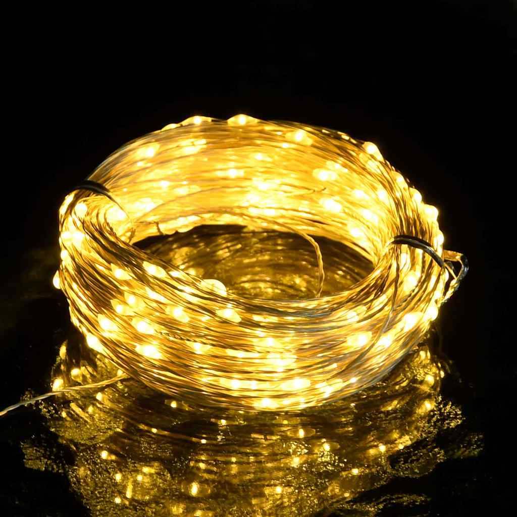 Guirlande Lumineuse LED Fil Cuivre 300 Lampes Télécommande Blanc Chaud 30m – ComfortXL Outdoor Living - Image 2