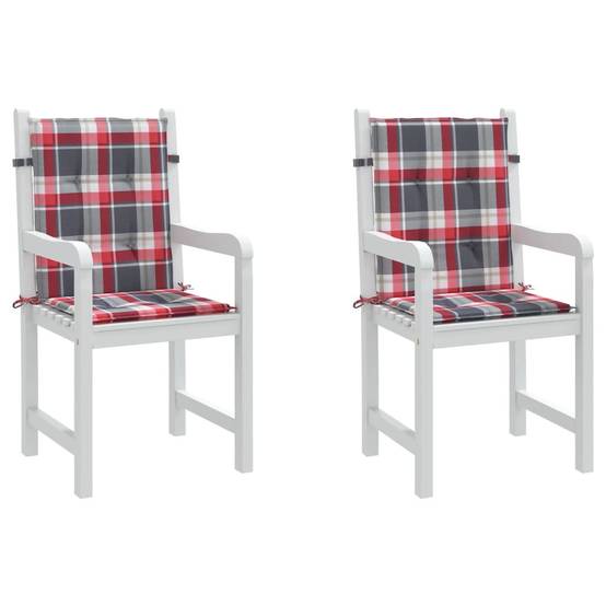 Coussins de chaise de jardin à dossier bas lot de 2 | Coussins d'extérieur Maison Chic - Image 4
