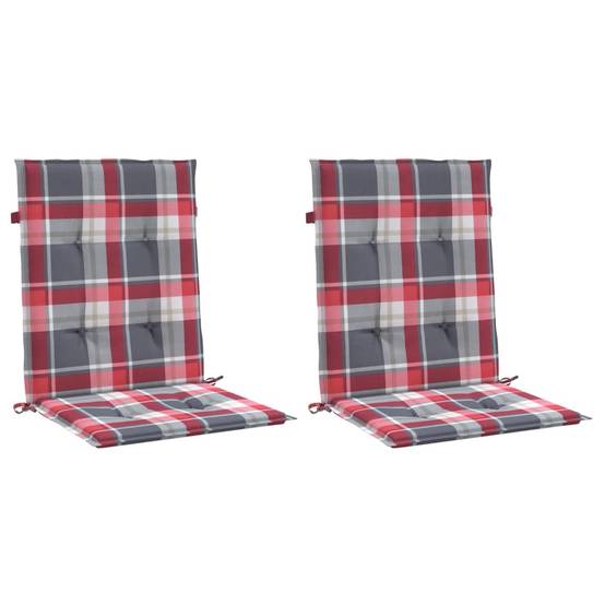 Coussins de chaise de jardin à dossier bas lot de 2 | Coussins d'extérieur Maison Chic - Image 3