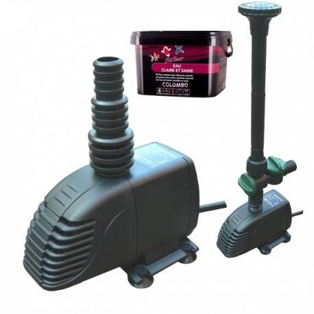 Pompe Fontaine + Jets d'eau 2900 l/h + Produit Clarté, Hauteur Du Jet, 230 cm