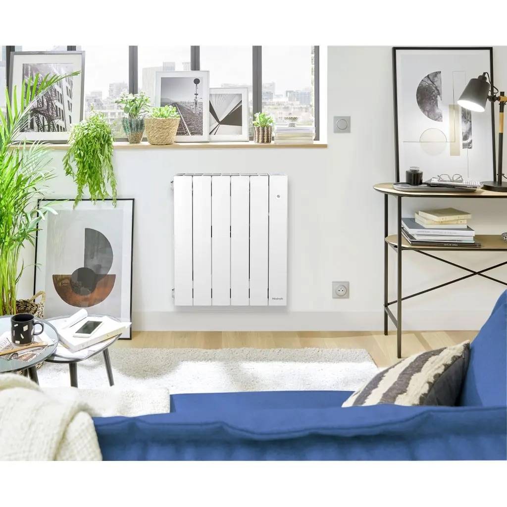 Radiateur blanc à inertie fluide - OPTIFLO - 2000W - 97x58,3x13 cm - 3 programmables - détection fenêtre et présence - NF 3 étoiles - Image 3