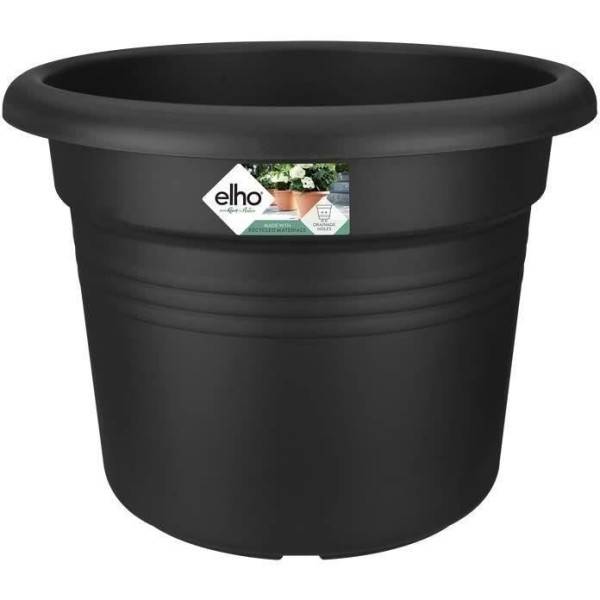 Elho - Pot De Fleurs Rond Green Basics - Plastique - ø40 - Noir - Image 5