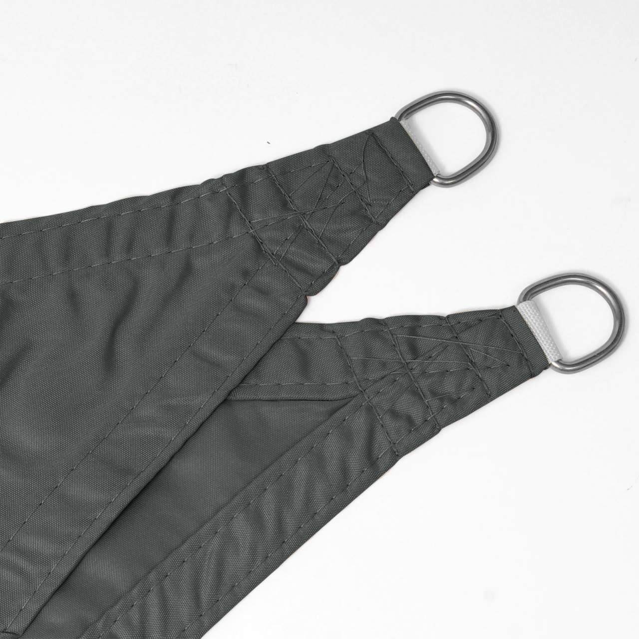 Helloshop26 - Voile d'ombrage auvent de protection solaire PES résistant à l'eau pour voile d'ombrage pare-soleil pour jardin extérieur 2x3m gris - Image 4