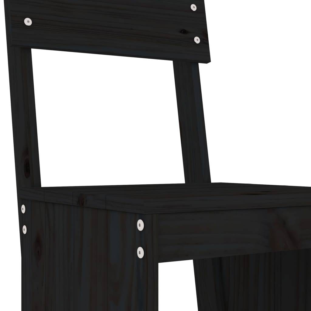 Prolenta Premium - Lot de 2 Chaise bois composite Salvatore Francesco Naturel 40 X 48,5 X 115,5 cm - P87209N - Image 2