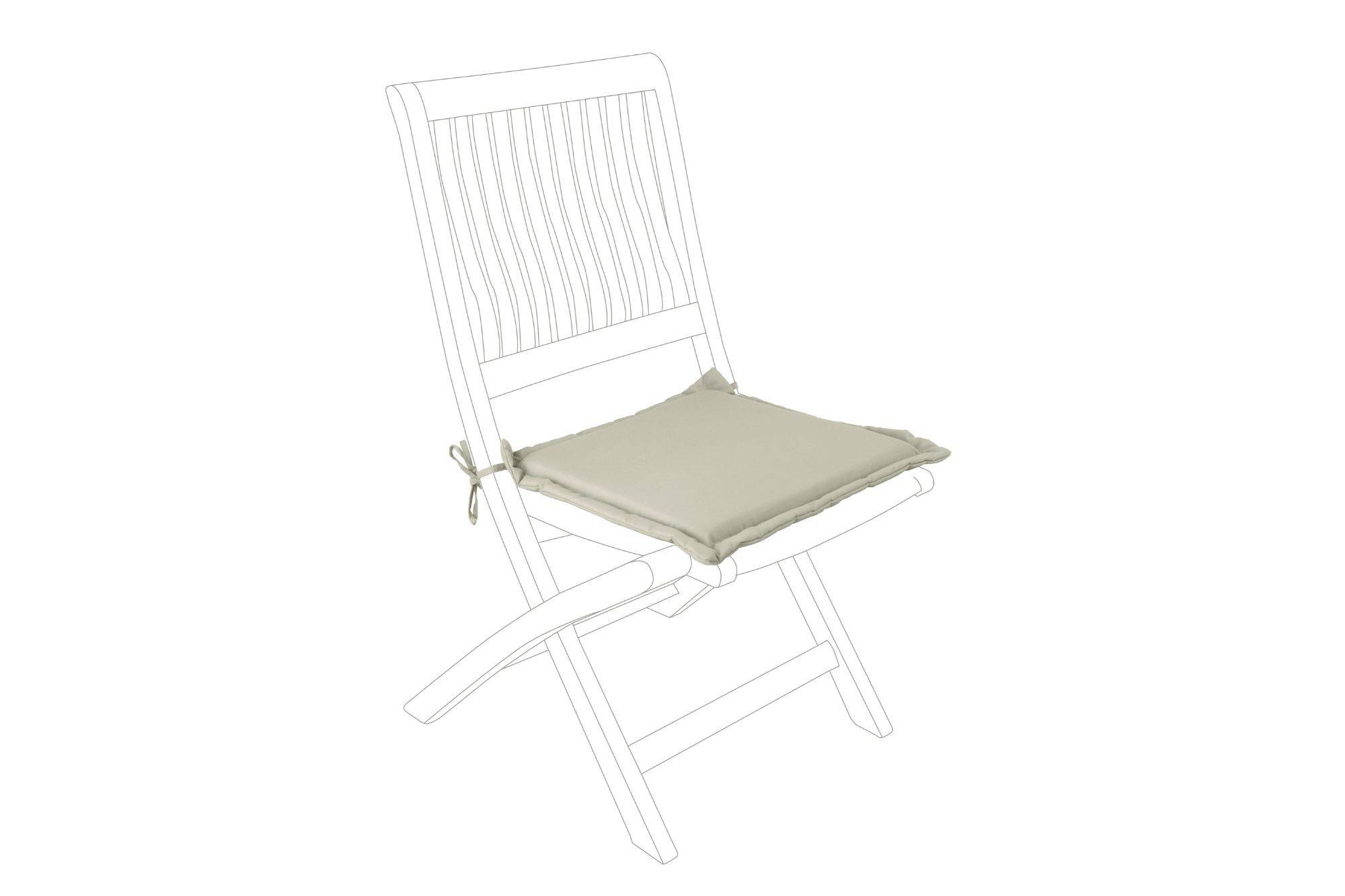 Autre - Coussins pour chaise de jardin pliante (lot de 4) - CANCALE - Image 2