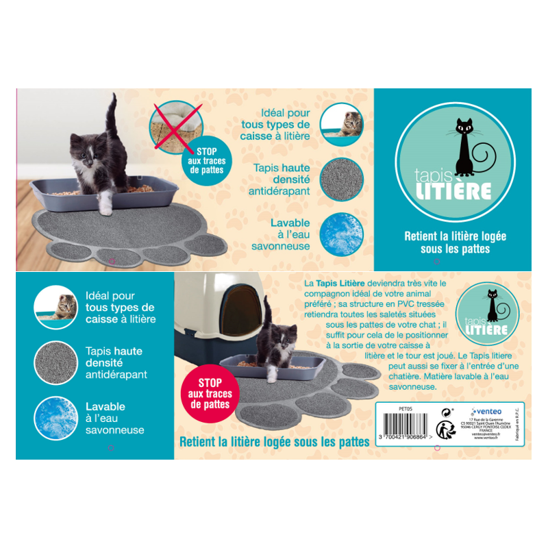 Tapis pour litière | Imperméable, antidérapant, anti- VENTEO - Image 4