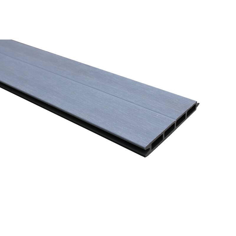 Lame de cloture en composite alvéolaire coextrudée réversible - Coloris - Gris anthracite/ Gris clair, Largeur - 15.6 cm, Longueur - 148 cm - Image 2